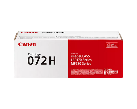 Canon Genuine 072 H Black High Capacity Toner Cartridge
