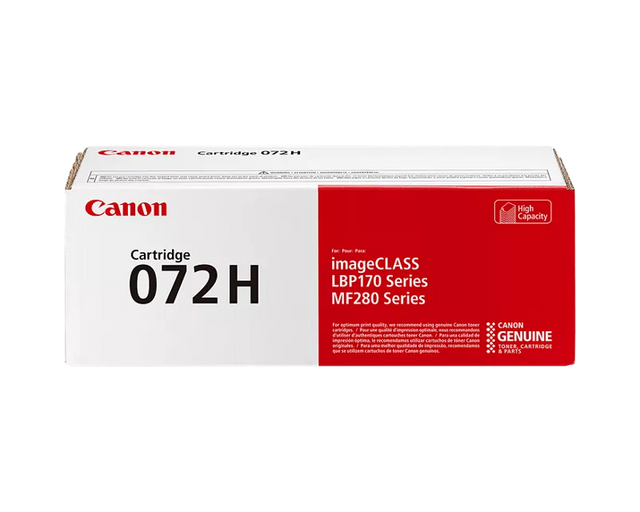 Canon Genuine 072 H Black High Capacity Toner Cartridge