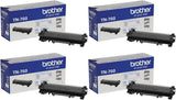 Brother TN760 High Yield Toner Cartridge, 4 Pack