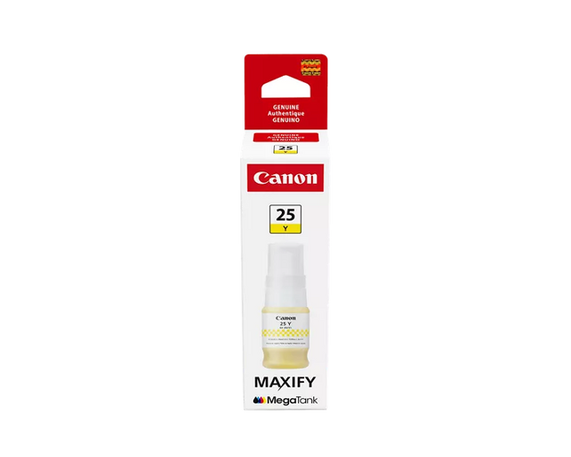 Canon Genuine GI-25 Yellow Ink Bottle