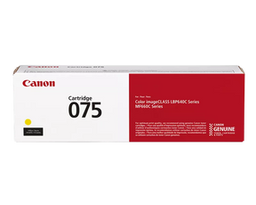 Canon Genuine 075 Yellow Standard Toner Cartridge