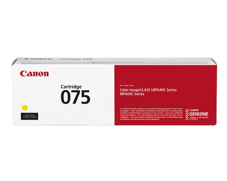Canon Genuine 075 Yellow Standard Toner Cartridge