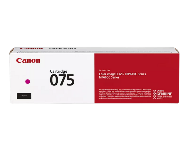 Canon Genuine 075 Magenta Standard Toner Cartridge
