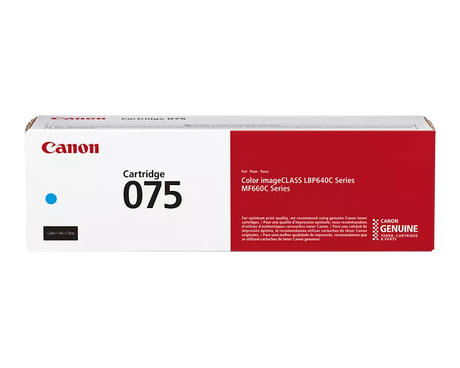 Canon Genuine 075 Cyan Standard Toner Cartridge