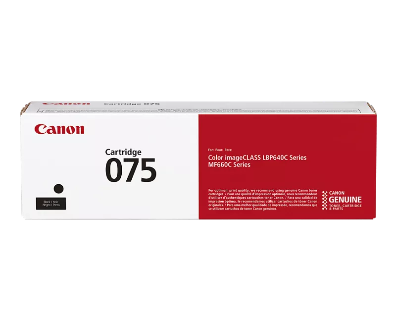 Canon Genuine 075 Black Standard Toner Cartridge