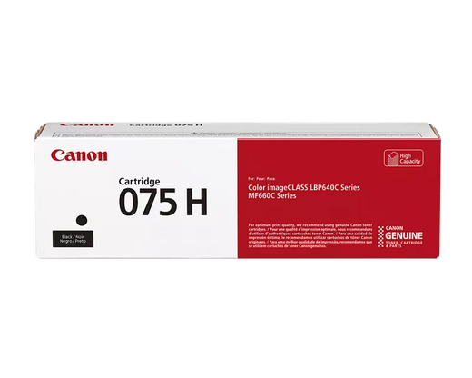 Canon Genuine 075 H Black High Capacity Toner Cartridge