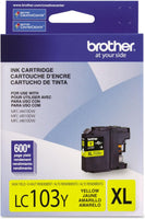 Brother Genuine High Yield Yellow Ink Cartridge, LC103Y