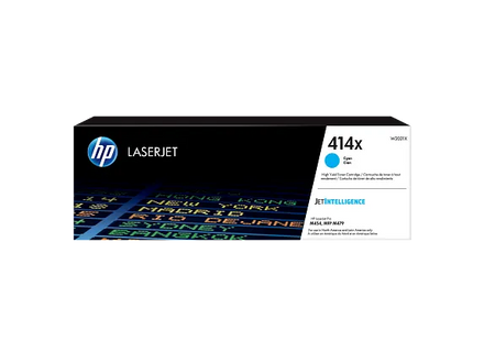 HP 414X High Yield Cyan Original LaserJet Toner Cartridge, W2021X