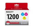 Canon Genuine PGI-1200 Cyan, Magenta & Yellow 3 Ink Tank Value Pack