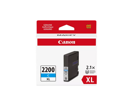 Canon Genuine PGI-2200 XL Cyan Pigment Ink Tank