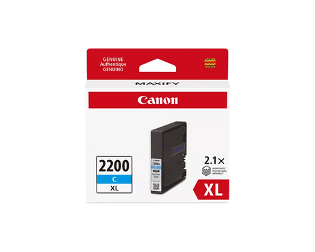 Canon Genuine PGI-2200 XL Cyan Pigment Ink Tank