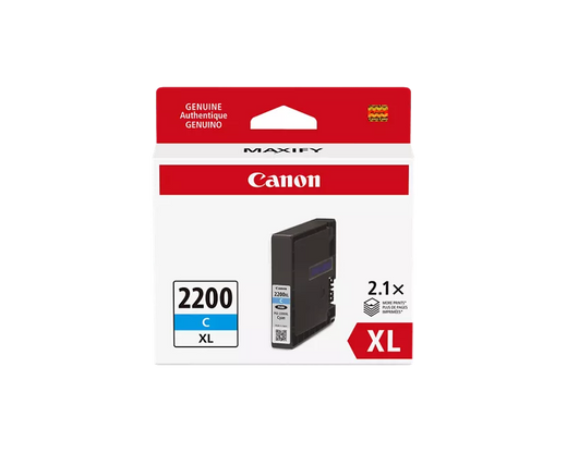 Canon Genuine PGI-2200 XL Cyan Pigment Ink Tank