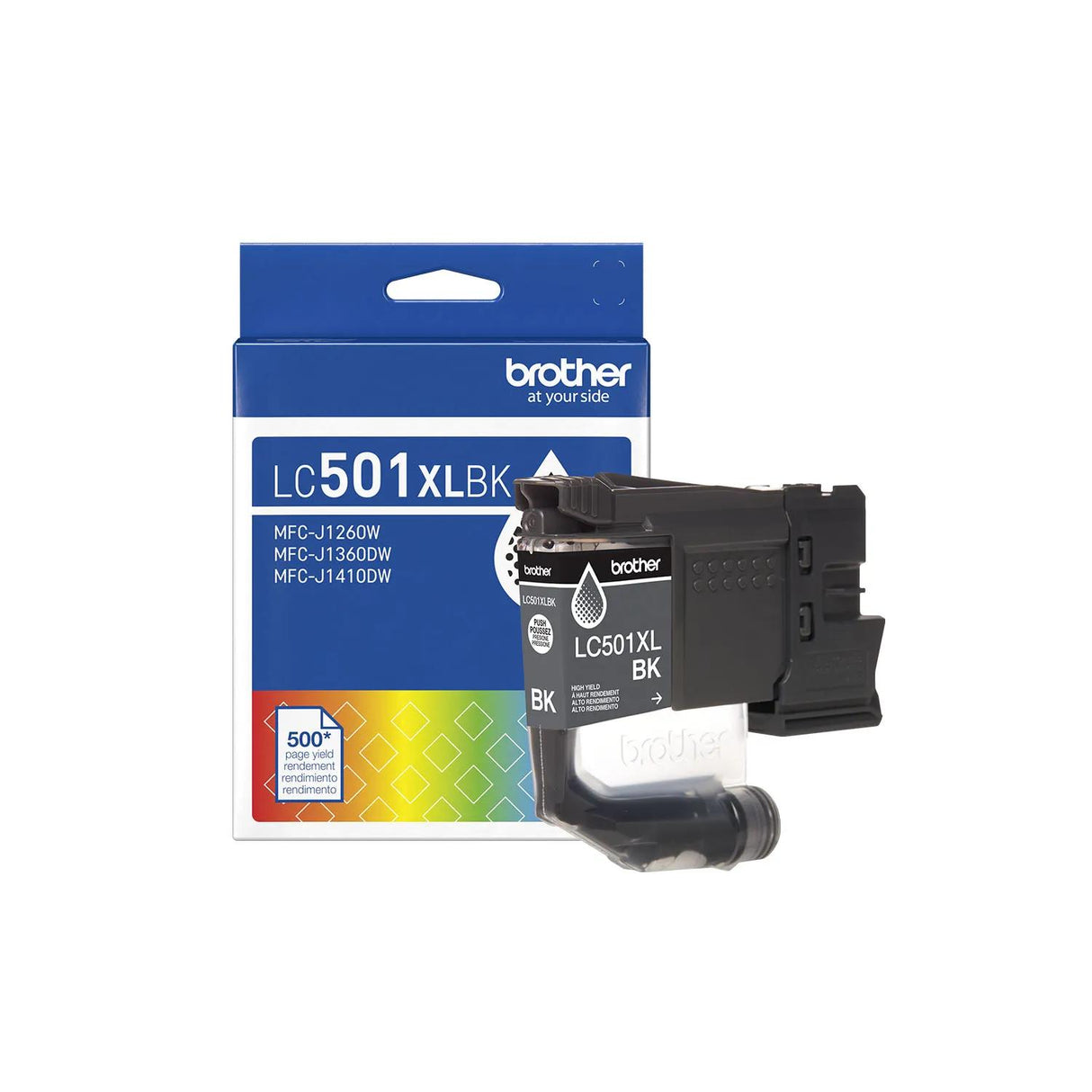 Brother Genuine LC501XLBKS High Yield Black Ink Cartridge — official Brother product image
