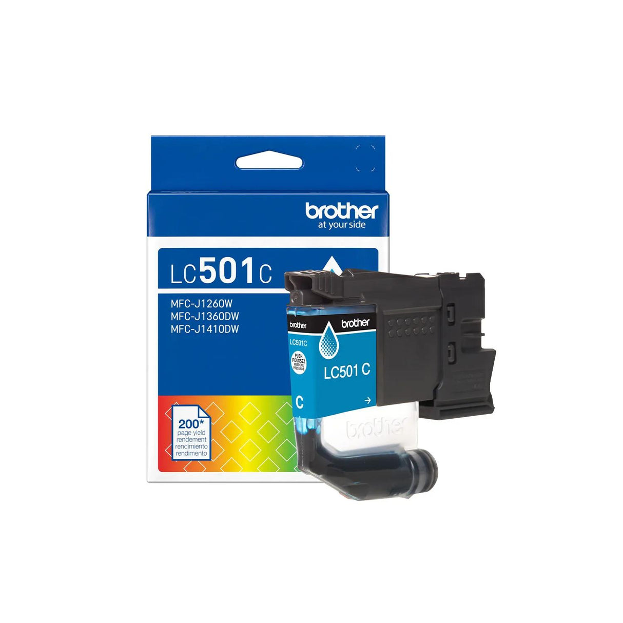 Brother Genuine LC501CS Standard Yield Cyan Ink Cartridge — official Brother product image