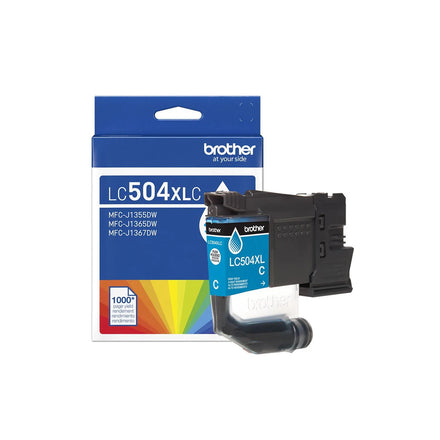 Brother Genuine LC504XLCS High Yield Cyan Ink Cartridge