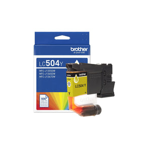 Brother Genuine LC504YS Standard Yield Yellow Ink Cartridge — official Brother product image
