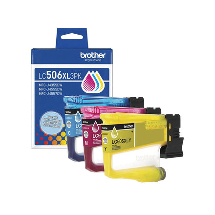 Brother Genuine LC506XL3PKS High Yield Ink Cartridge Bundle