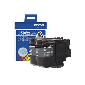 Brother Genuine LC506XXL2PKS Super High Yield Black Ink Cartridge Pack — official Brother product image