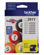 Brother Genuine Standard Yield Yellow Ink Cartridge, LC201Y