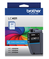 Brother LC401C Standard-Yield Ink, 1 pack Cyan