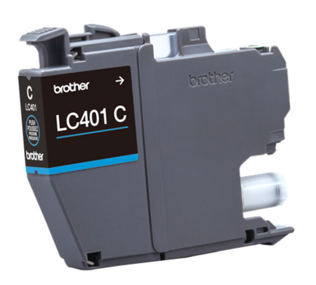 Brother LC401C Standard-Yield Ink, 1 pack Cyan
