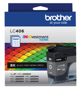 Brother LC406BKS INKvestment Standard-yield Ink, Black