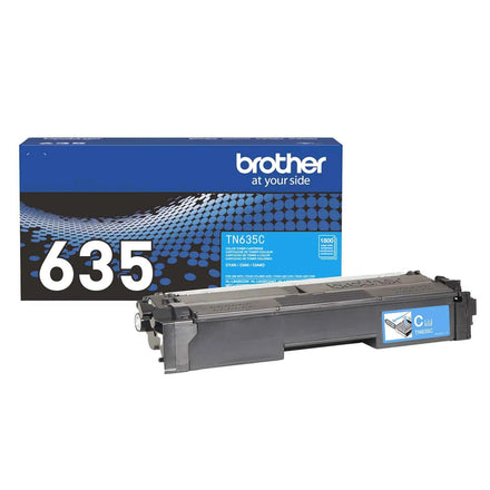 Brother Genuine TN635C Standard Yield Cyan Toner Cartridge