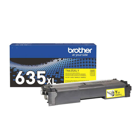 Brother Genuine TN635XLY High Yield Yellow Toner Cartridge