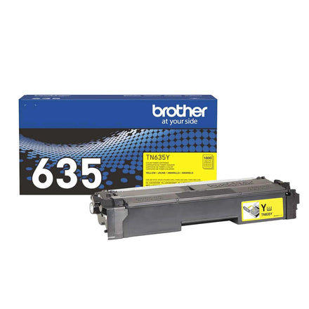 Brother Genuine TN635Y Standard Yield Yellow Toner Cartridge