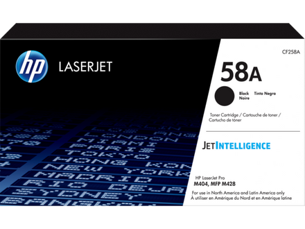 HP 58A Black Original LaserJet Toner Cartridge, CF258A