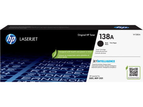 HP 138A Black Original LaserJet Toner Cartridge, W1380A - official HP product image