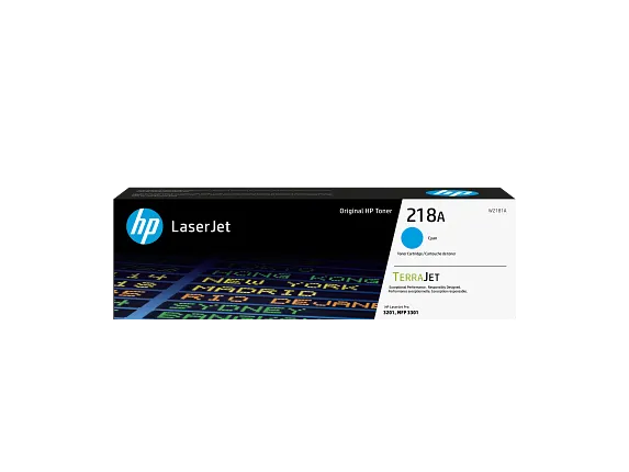 HP 218A Cyan Original LaserJet Toner Cartridge, W2181A