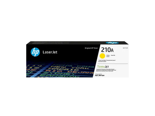 HP 210A Yellow Original LaserJet Toner Cartridge, W2102A