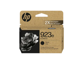 HP 923e EvoMore Black Original Ink Cartridge, 4K0T7LN — official product image