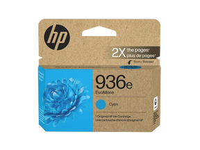 HP 936e EvoMore Cyan Original Ink Cartridge, 4S6V3LN — official product image