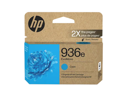 HP 936e EvoMore Cyan Original Ink Cartridge, 4S6V3LN