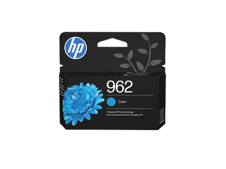 HP 962 Cyan Original Ink Cartridge, 3HZ96AN#140