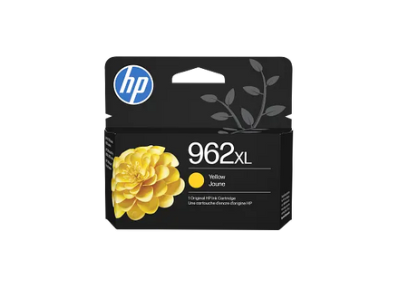 HP 962XL High Yield Yellow Original Ink Cartridge, 3JA02AN#140