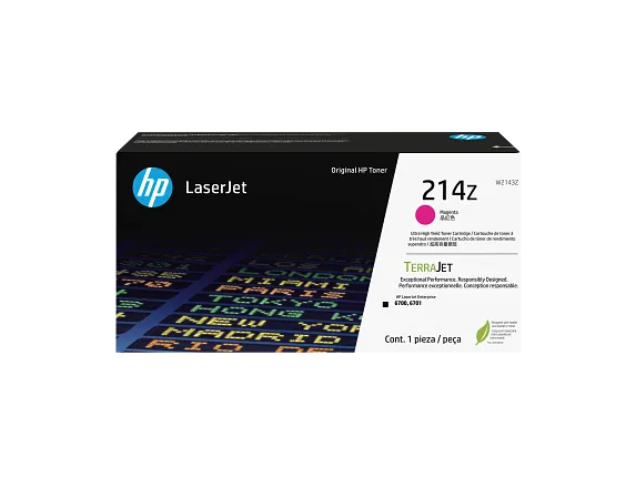 HP 214Z Ultra High Yield Magenta Original LaserJet Toner Cartridge, W2143Z - official HP product image