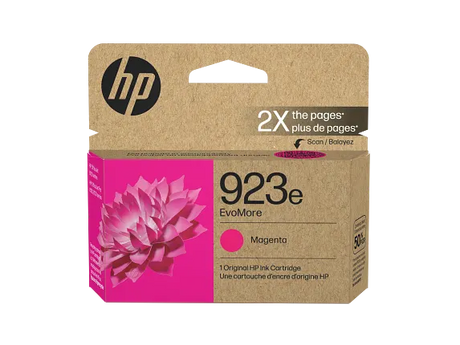 HP 923e EvoMore Magenta Original Ink Cartridge, 4K0T5LN — official product image