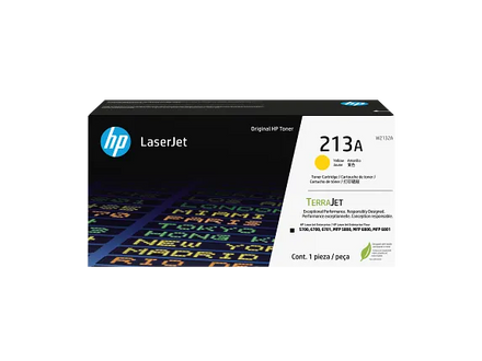 HP 213A Yellow Original LaserJet Toner Cartridge, W2132A