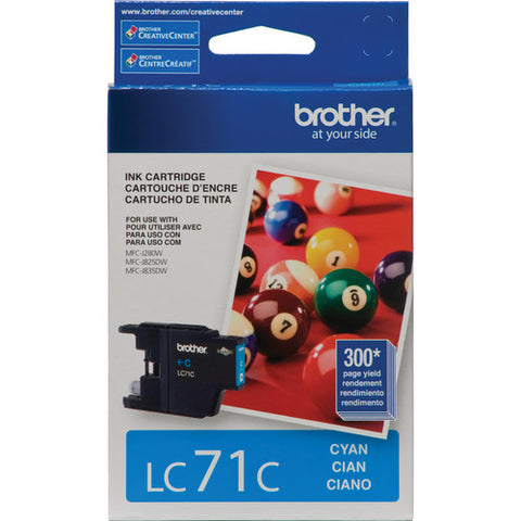 Brother Printer LC71C Standard Yield Cyan Ink