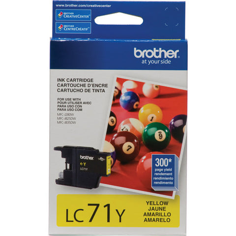 Brother LC71Y Standard Yield Yellow Ink