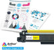 Arthur Imaging with CHIP Compatible Toner Cartridge Replacement for Brother TN227 (Yellow, 1 Pack)