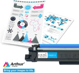 Arthur Imaging with CHIP Compatible Toner Cartridge Replacement for Brother TN227 (Cyan, 1 Pack), TN227C