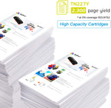 Arthur Imaging with CHIP Compatible Toner Cartridge Replacement for Brother TN227 (Yellow, 1 Pack)