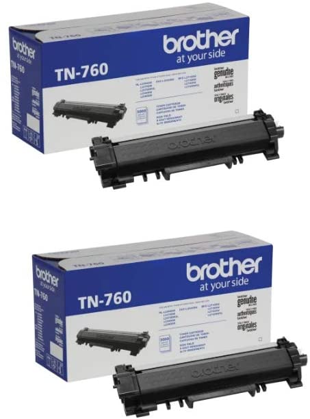 Brother TN760 2-PK High Yield Toner Cartridge