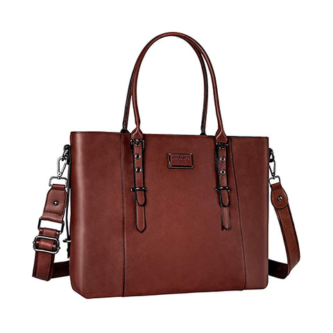 Leather Laptop Tote Bag