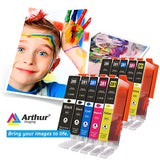 Arthur Imaging Compatible Ink Cartridge Replacement for PGI280XXL CLI281XXL (10 Pack)