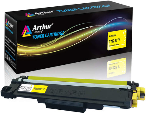 Arthur Imaging with CHIP Compatible Toner Cartridge Replacement for Brother TN227 (Yellow, 1 Pack)